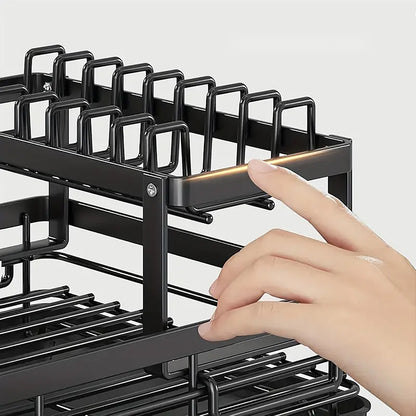 Two-Tier Dish Rack.