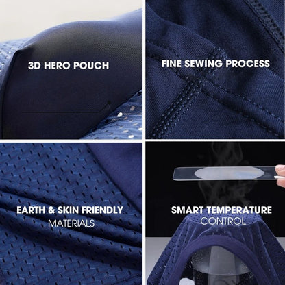 ZenSole® Ultra-Comfort Bamboo Fiber Boxers – Second-Skin Feel (4-Pack)