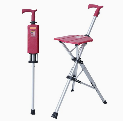 ZenSole® 2-in-1 Folding Cane Seat