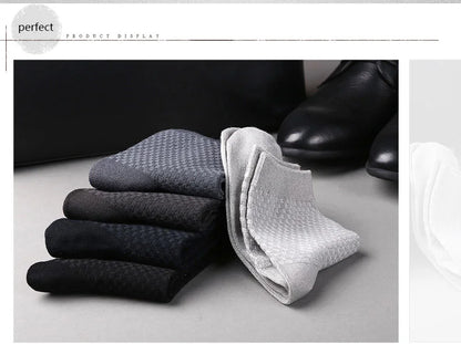 High Quality 10 Pairs/lot Men Bamboo Fiber Socks