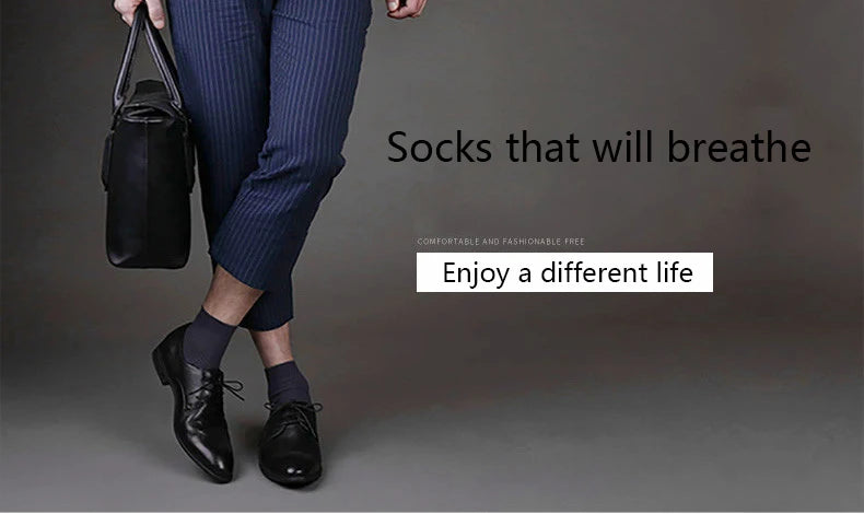 High Quality 10 Pairs/lot Men Bamboo Fiber Socks