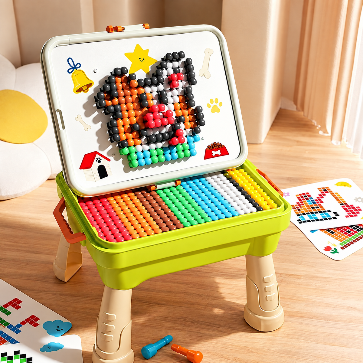Une valise qui se transforme en table
