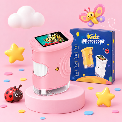 Mon Premier Labo de Poche – Microscope à Écran pour Enfants