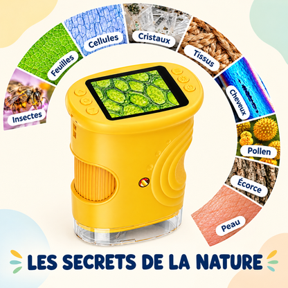Mon Premier Labo de Poche – Microscope à Écran pour Enfants