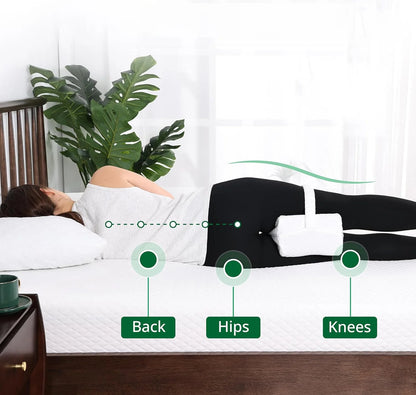 ZenSole - Knee Pillow for Side Sleepers with Straps