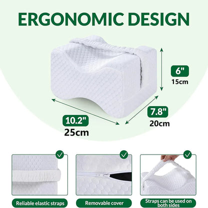 ZenSole - Knee Pillow for Side Sleepers with Straps