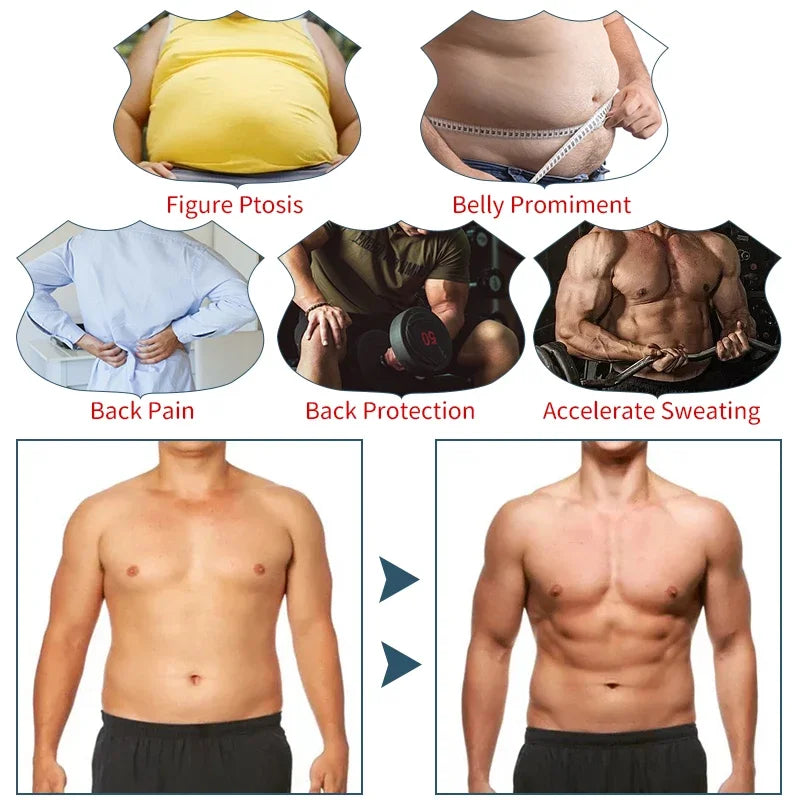 ZenSole® Men's Beer Belly Burner Belt — Sauna Compression
