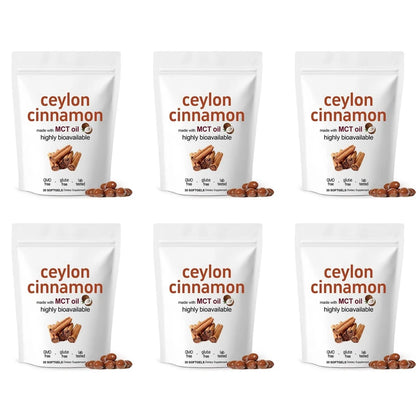 Ceylon Cinnamon Softgels 30 Count Natural Cinnamon Extract Supplement for Daily Wellness Digestion & Vitality Support