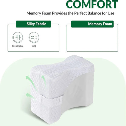 ZenSole - Knee Pillow for Side Sleepers with Straps