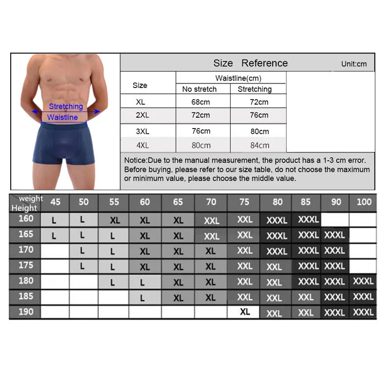 ZenSole® Ultra-Comfort Bamboo Fiber Boxers – Second-Skin Feel (4-Pack)