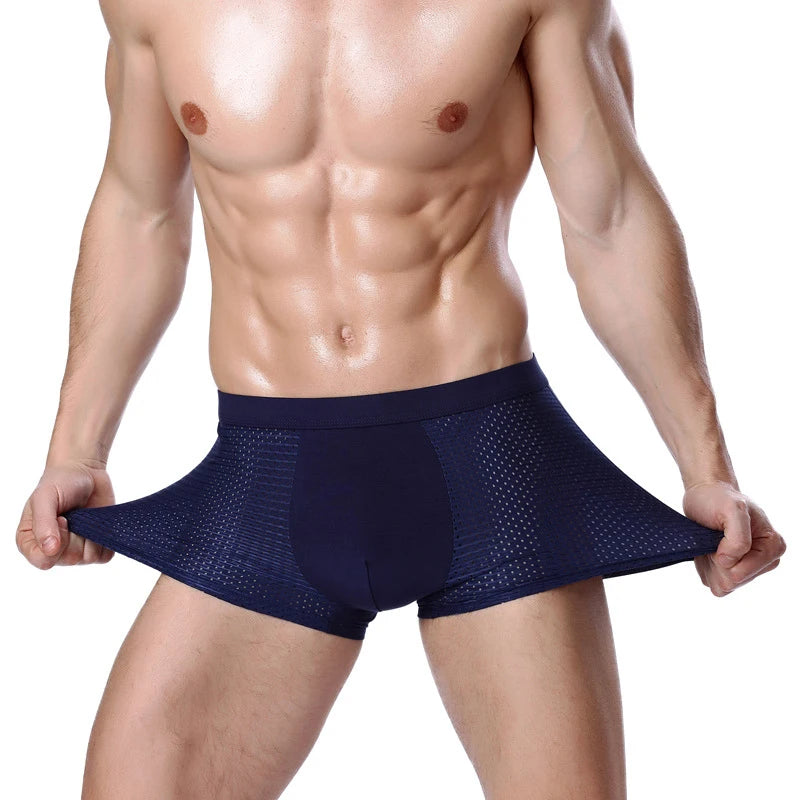 ZenSole® Ultra-Comfort Bamboo Fiber Boxers – Second-Skin Feel (4-Pack)
