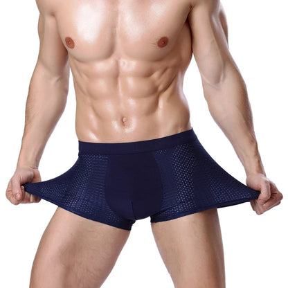 ZenSole® Ultra-Comfort Bamboo Fiber Boxers – Second-Skin Feel (4-Pack)