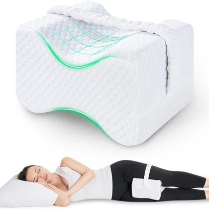 ZenSole - Knee Pillow for Side Sleepers with Straps