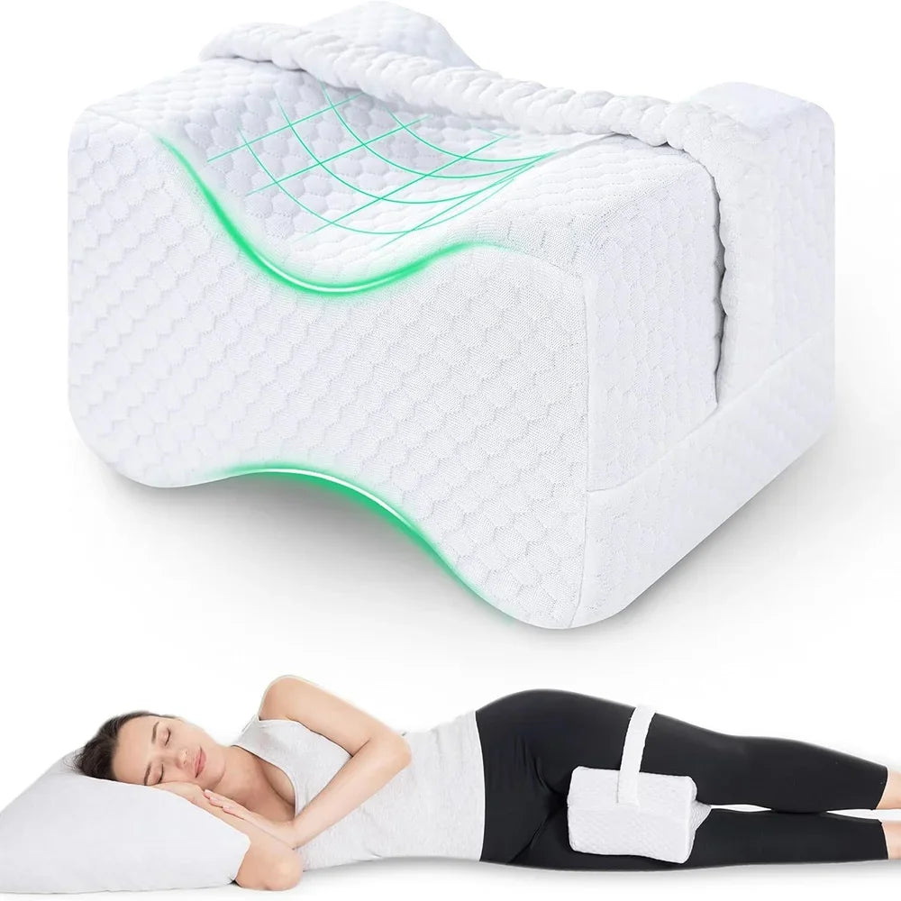 ZenSole - Knee Pillow for Side Sleepers with Straps
