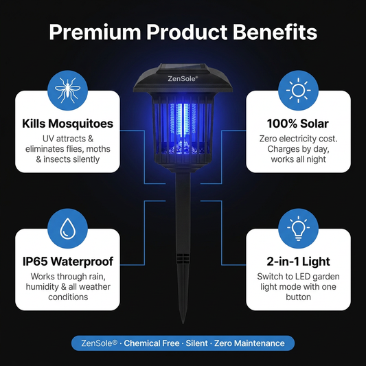 ZenSole® Solar Insect Killer Light