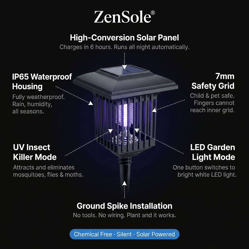 ZenSole® Solar Insect Killer Light