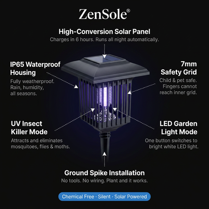 ZenSole® Solar Insect Killer Light