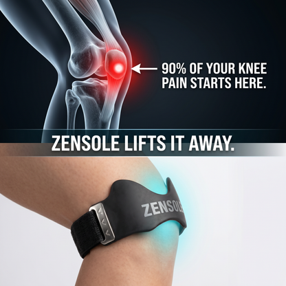 ZenSole® Knee Strap For Pain Relief - Adjusts To All Knee Sizes
