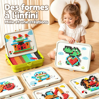 Valise Mosaïque 3D – Jeu de Clous Créatif