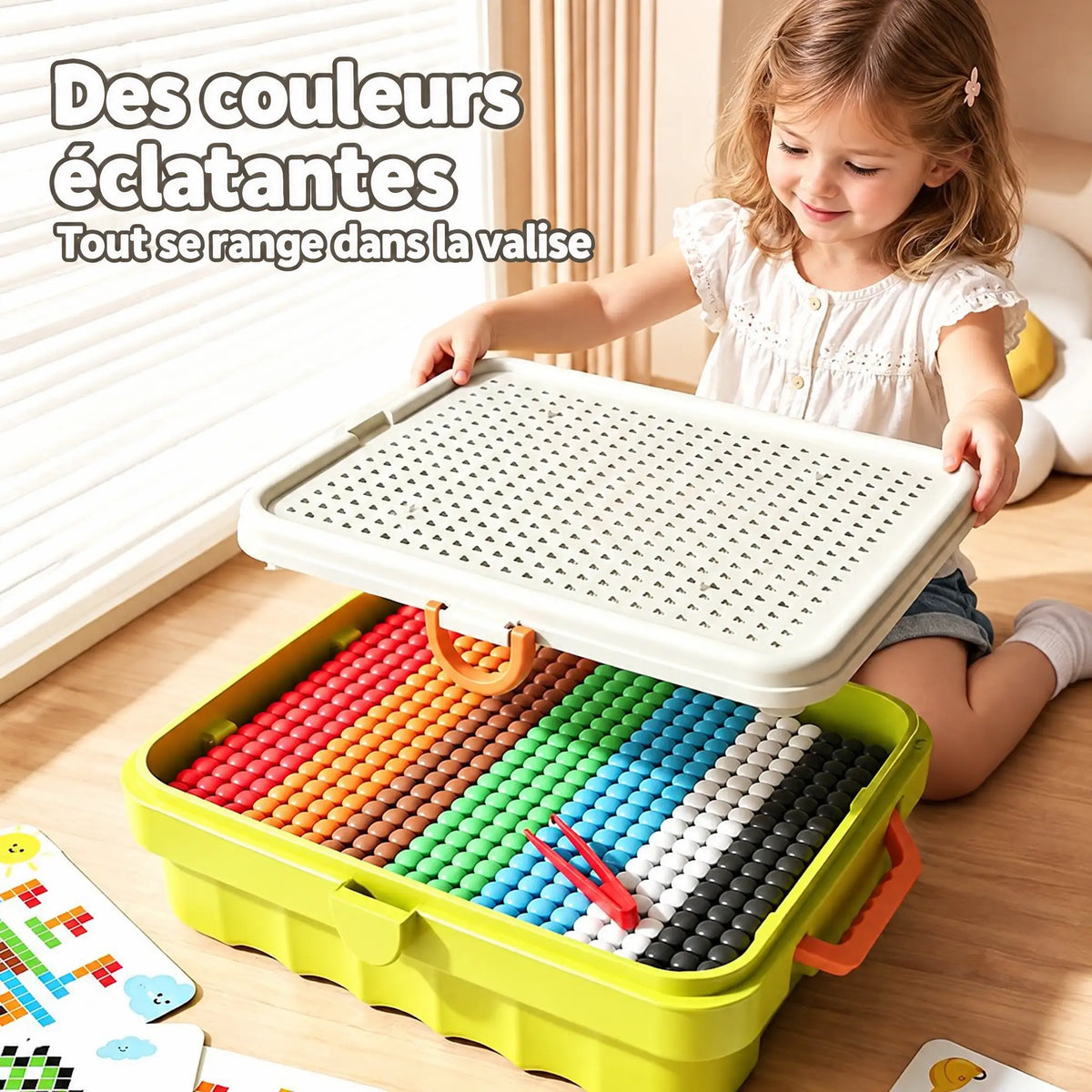Valise Mosaïque 3D – Jeu de Clous Créatif