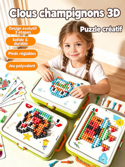 Valise Mosaïque 3D – Jeu de Clous Créatif